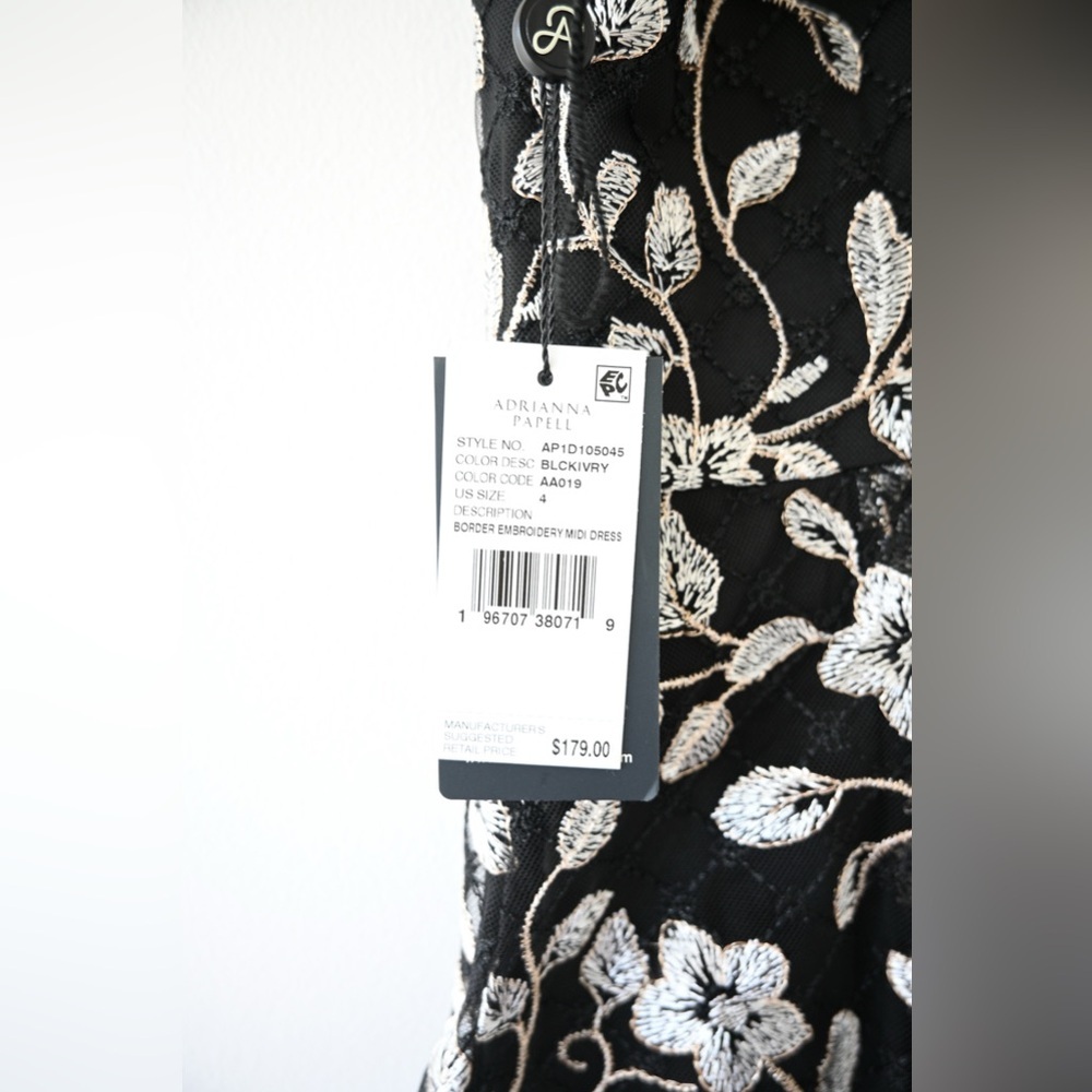 Adrianna Papell Midi Floral Dress NWT - Picture 12 of 12